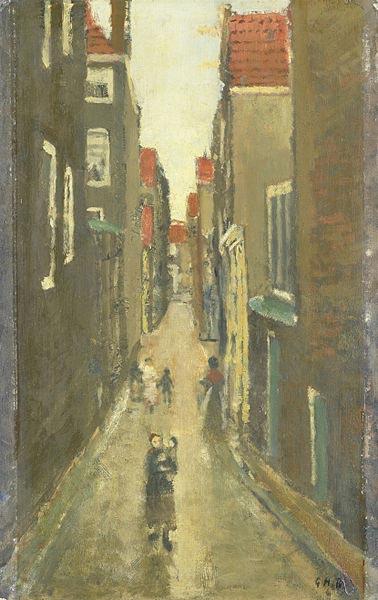 George Hendrik Breitner Neighborhood in the Jordaan, Amsterdam oil painting image